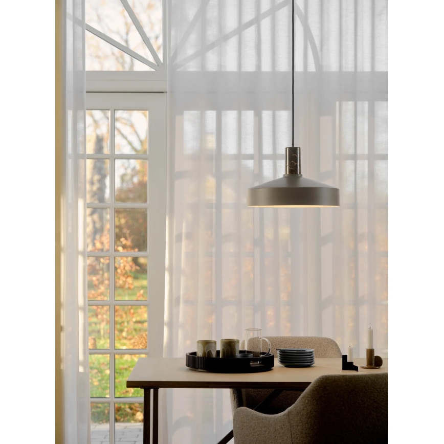 Nordlux - Lampadario a sospensione con filo ELVAS 1xE27/60W/230V diametro 37,5 cm marrone