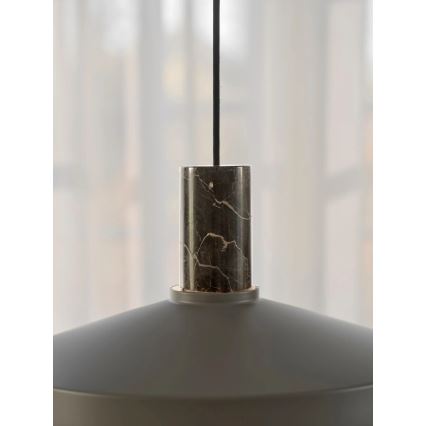 Nordlux - Lampadario a sospensione con filo ELVAS 1xE27/60W/230V diametro 37,5 cm marrone
