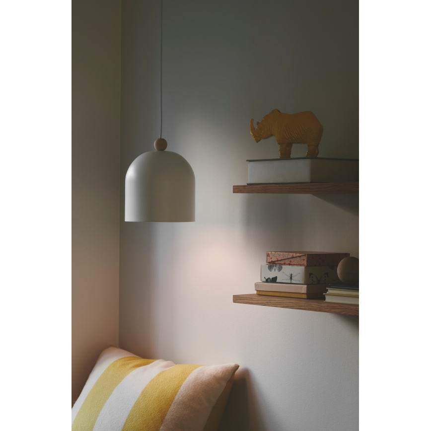 Nordlux - Lampadario a sospensione con filo GASTON 1xE27/40W/230V bianco