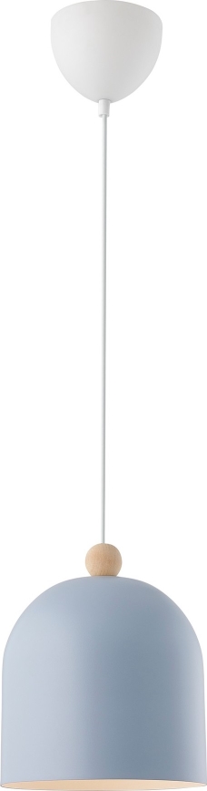Nordlux - Lampadario a sospensione con filo GASTON 1xE27/40W/230V blu/bianco