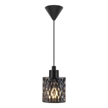 Nordlux - Lampadario a sospensione con filo HOLLYWOOD 1xE27/60W/230V fumé