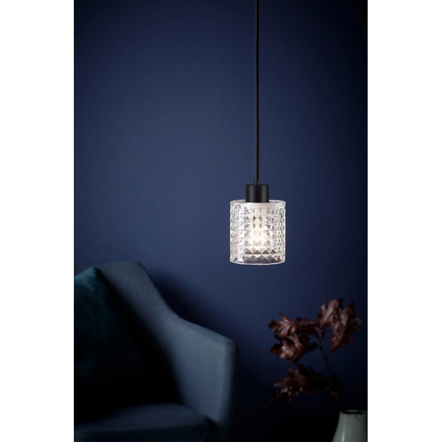 Nordlux - Lampadario a sospensione con filo HOLLYWOOD 1xE27/60W/230V limpido