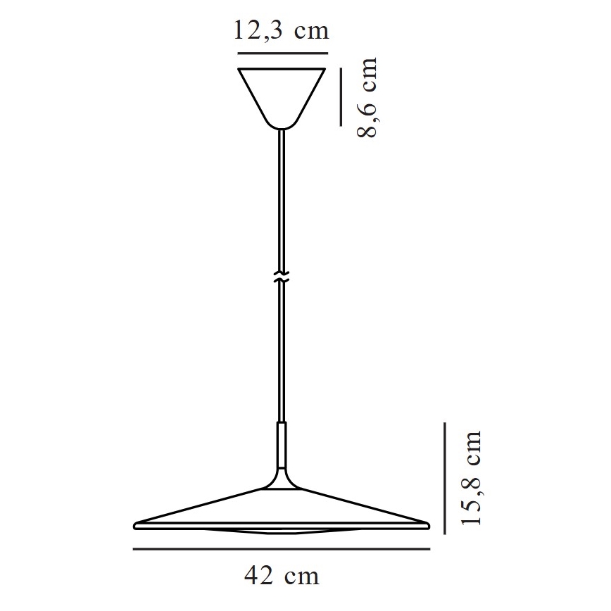Nordlux - Lampadario a sospensione con filo LED dimmerabile BALANCE LED/13W/230V 2700K diametro 42 cm nero