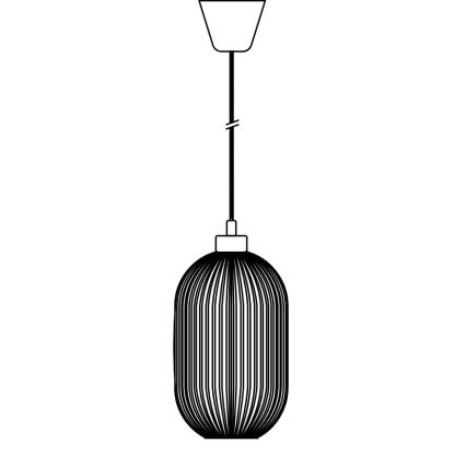 Nordlux - Lampadario a sospensione con filo MILFORD 1xE27/40W/230V diametro 20 cm