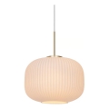 Nordlux - Lampadario a sospensione con filo MILFORD 1xE27/40W/230V diametro 30 cm bianco