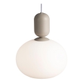 Nordlux - Lampadario a sospensione con filo NOTTI 1xE27/40W/230V grigio