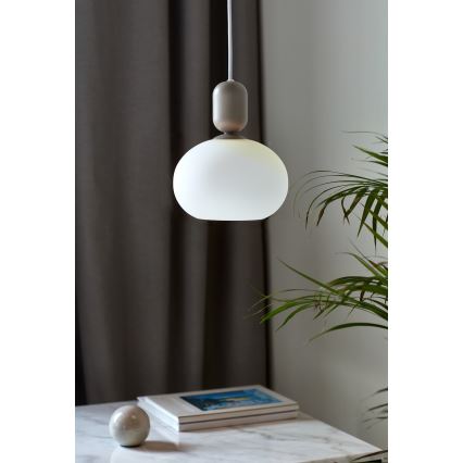 Nordlux - Lampadario a sospensione con filo NOTTI 1xE27/40W/230V grigio