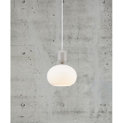 Nordlux - Lampadario a sospensione con filo NOTTI 1xE27/40W/230V grigio