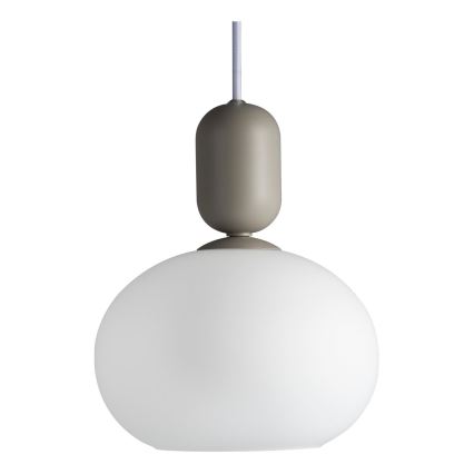 Nordlux - Lampadario a sospensione con filo NOTTI 1xE27/40W/230V grigio