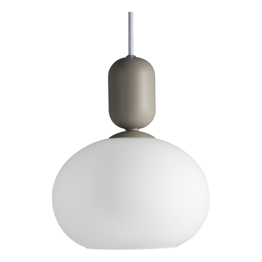 Nordlux - Lampadario a sospensione con filo NOTTI 1xE27/40W/230V grigio