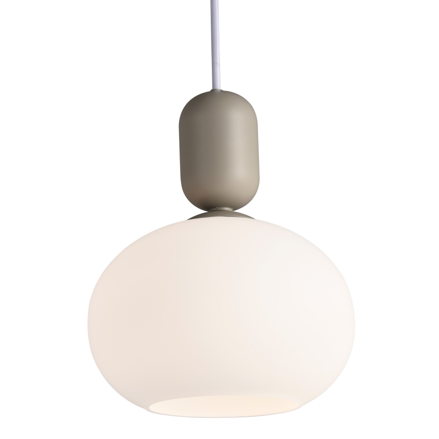 Nordlux - Lampadario a sospensione con filo NOTTI 1xE27/40W/230V grigio