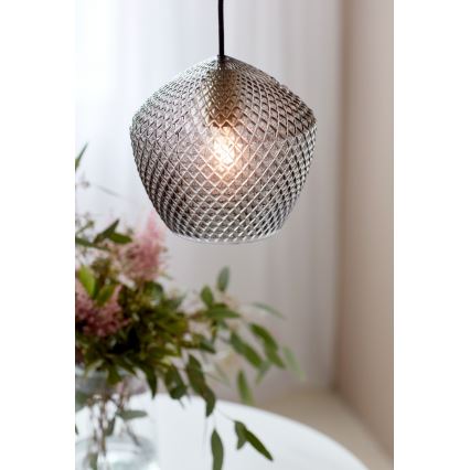 Nordlux - Lampadario a sospensione con filo ORBIFORM 1xE27/40W/230V nero/grigio