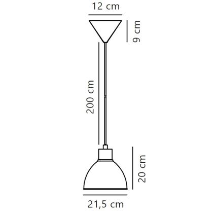 Nordlux - Lampadario a sospensione con filo POP 1xE27/40W/230V beige