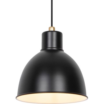 Nordlux - Lampadario a sospensione con filo POP 1xE27/40W/230V nero/oro