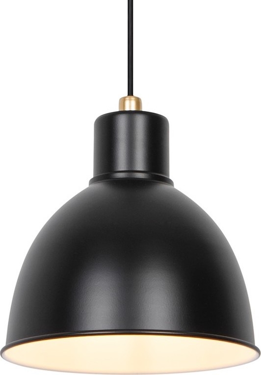 Nordlux - Lampadario a sospensione con filo POP 1xE27/40W/230V nero/oro