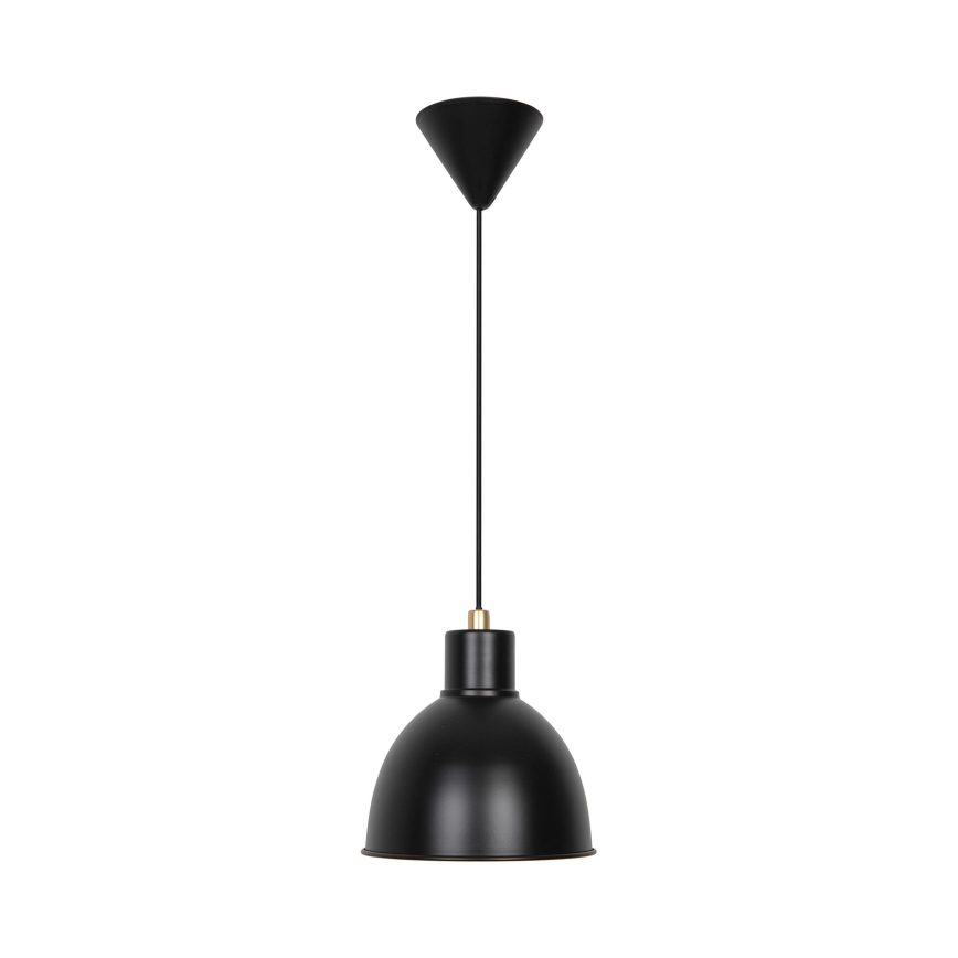 Nordlux - Lampadario a sospensione con filo POP 1xE27/40W/230V nero/oro