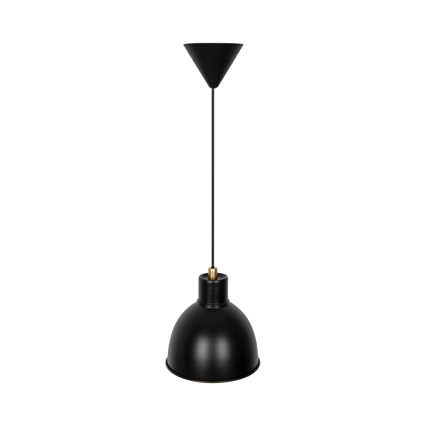 Nordlux - Lampadario a sospensione con filo POP 1xE27/40W/230V nero/oro