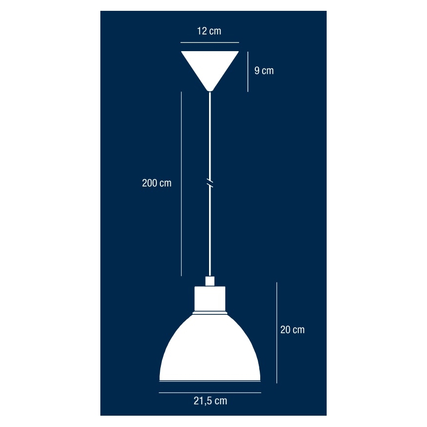 Nordlux - Lampadario a sospensione con filo POP 1xE27/40W/230V nero/oro