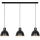 Nordlux - Lampadario a sospensione con filo POP 3xE27/40W/230V nero/oro