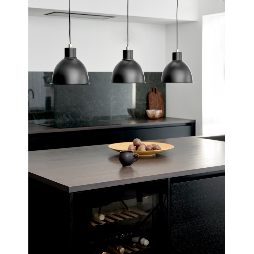 Nordlux - Lampadario a sospensione con filo POP 3xE27/40W/230V nero/oro