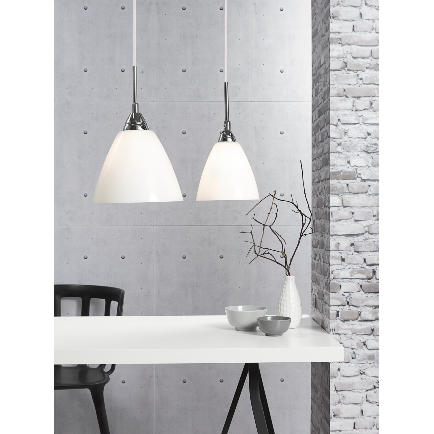 Nordlux - Lampadario a sospensione con filo READ 1xE14/40W/230V cromo lucido