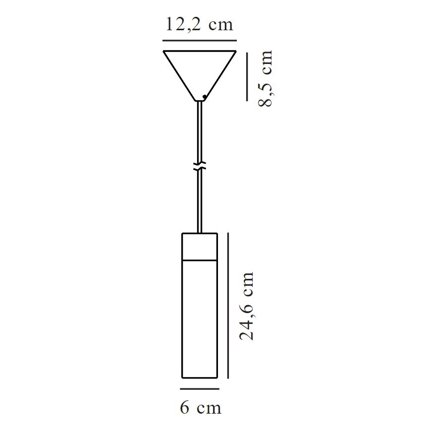 Nordlux - Lampadario a sospensione con filo TILO 1xGU10/15W/230V nero