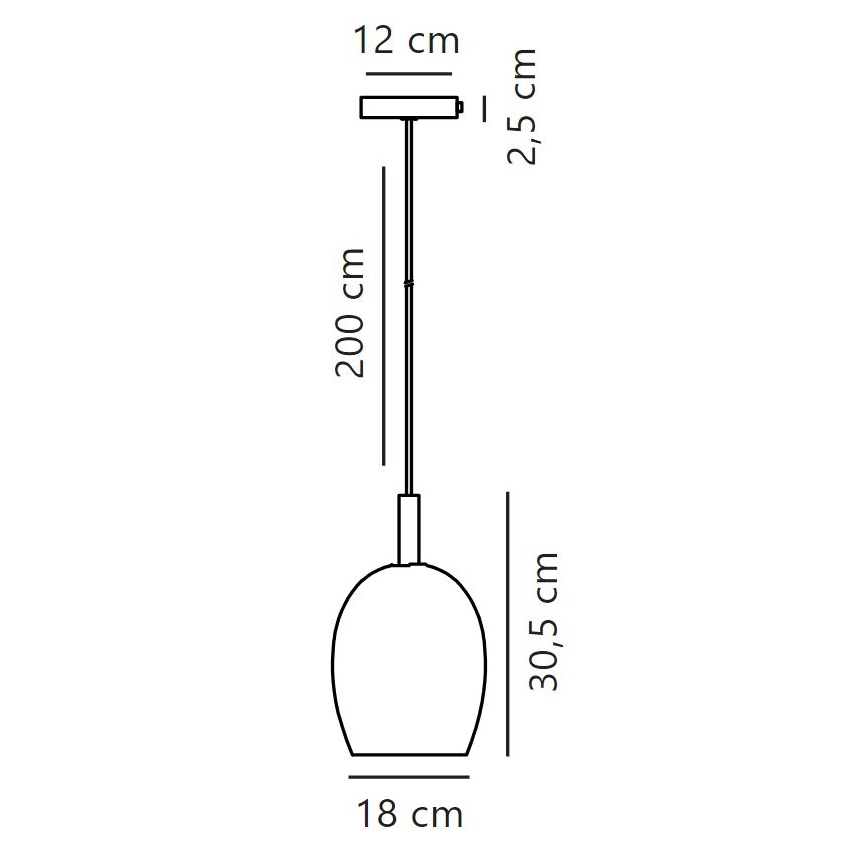 Nordlux - Lampadario a sospensione con filo UMA 1xE27/40W/230V