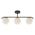 Nordlux - Lampadario a sospensione con supporto rigido GRANT 3xE14/25W/230V nero