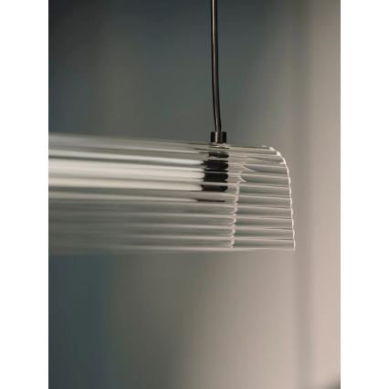 Nordlux - Lampadario a sospensione LED dimmerabile ALIANI LED/20W/230V 3000K nero/trasparente