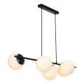 Nordlux - Lampadario a sospensione LILLY su cavo 5xE14/10W/230V nero