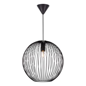 Nordlux - Lampadario a sospensione su cavo BERONI 1xE27/60W/230V nero