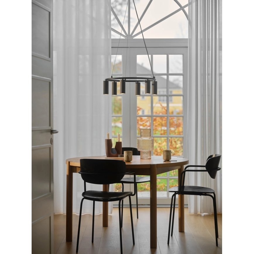 Nordlux - Lampadario a sospensione VICO 6xGU10/5W/230V nero