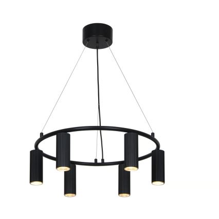 Nordlux - Lampadario a sospensione VICO 6xGU10/5W/230V nero