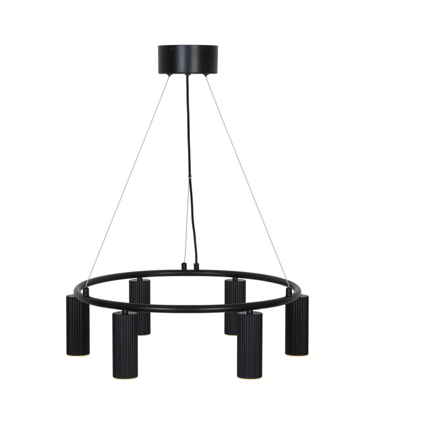 Nordlux - Lampadario a sospensione VICO 6xGU10/5W/230V nero