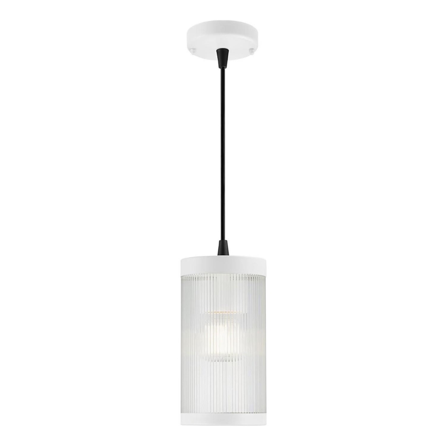 Nordlux - Lampadario da esterno a sospensione con filo COUPAR 1xE27/25W/230V IP33 bianco
