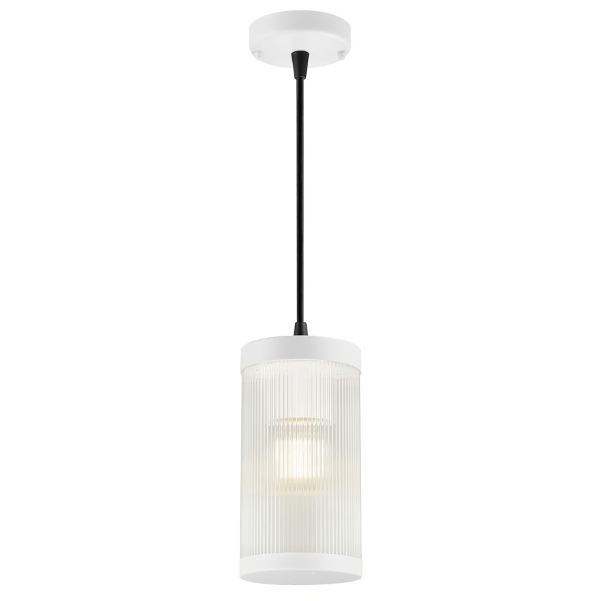 Nordlux - Lampadario da esterno a sospensione con filo COUPAR 1xE27/25W/230V IP33 bianco