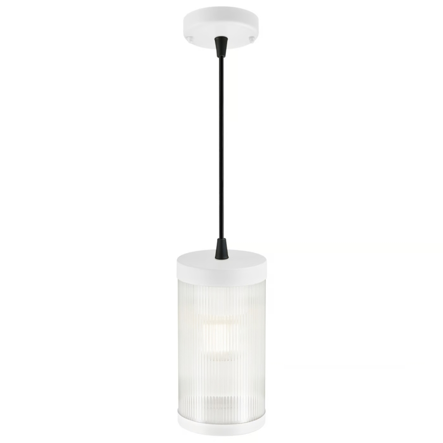 Nordlux - Lampadario da esterno a sospensione con filo COUPAR 1xE27/25W/230V IP33 bianco