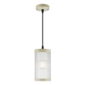 Nordlux - Lampadario da esterno a sospensione con filo COUPAR 1xE27/25W/230V IP33 color crema