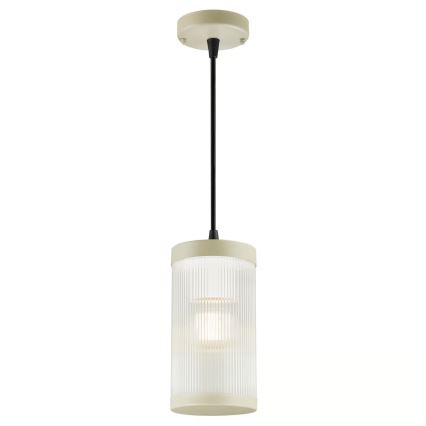 Nordlux - Lampadario da esterno a sospensione con filo COUPAR 1xE27/25W/230V IP33 color crema