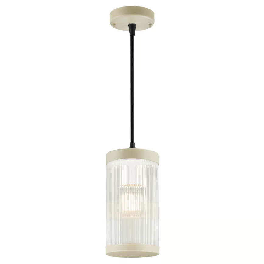 Nordlux - Lampadario da esterno a sospensione con filo COUPAR 1xE27/25W/230V IP33 color crema