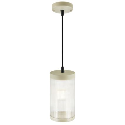 Nordlux - Lampadario da esterno a sospensione con filo COUPAR 1xE27/25W/230V IP33 color crema