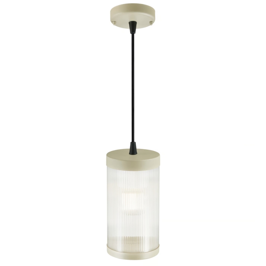 Nordlux - Lampadario da esterno a sospensione con filo COUPAR 1xE27/25W/230V IP33 color crema