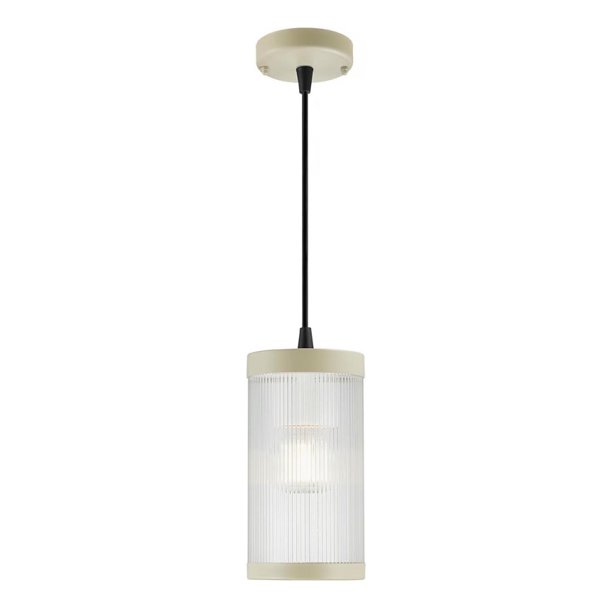 Nordlux - Lampadario da esterno a sospensione con filo COUPAR 1xE27/25W/230V IP33 diametro 13 cm color crema