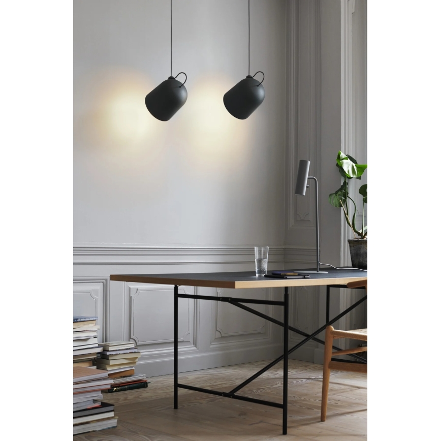 Nordlux - Lampadario sospeso a cavo ANGLE 1xE27/25W/230V nero