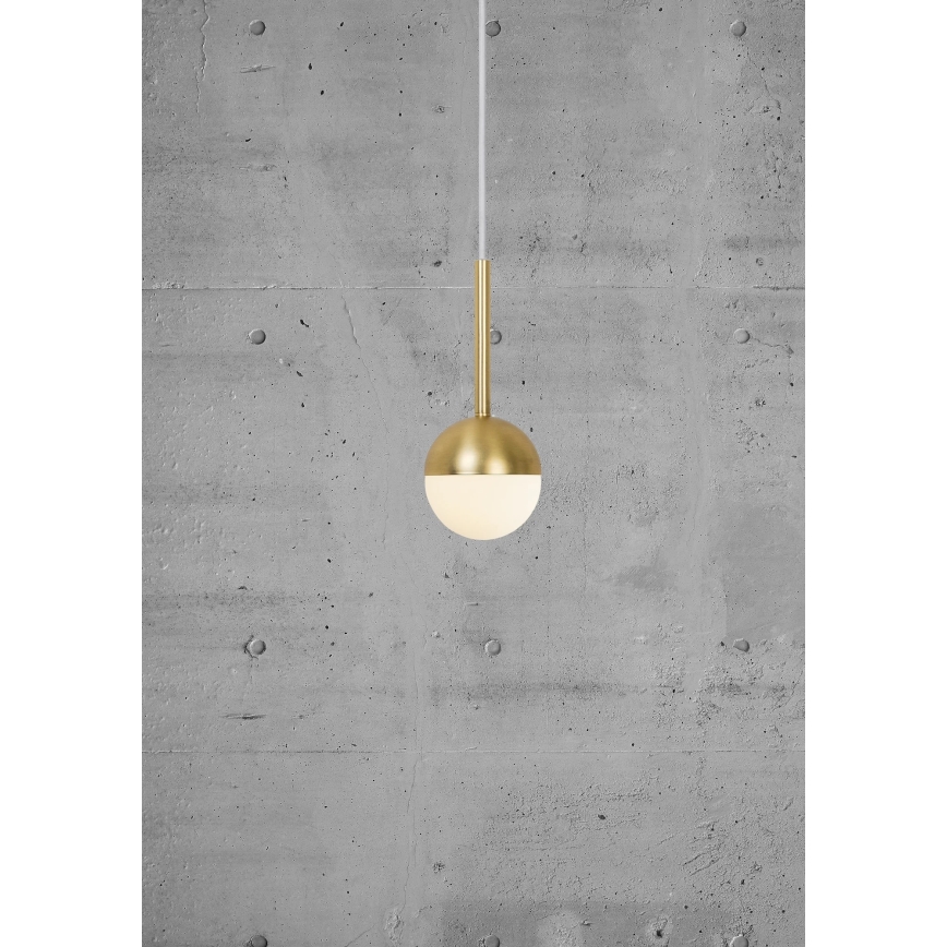 Nordlux - Lampadario su cavo CONTINA 1xG9/5W/230V ottone