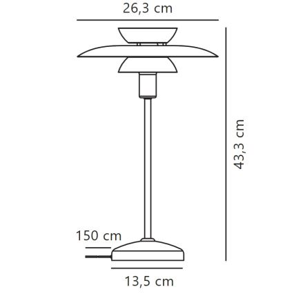 Nordlux - Lampe de table CARMEN 1xE14/25W/230V noir