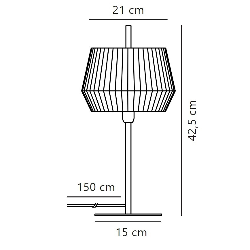 Nordlux - Lampe de table DICTE 1xE14/40W/230V beige/noir