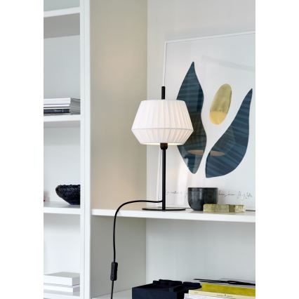 Nordlux - Lampe de table DICTE 1xE14/40W/230V blanc/noir