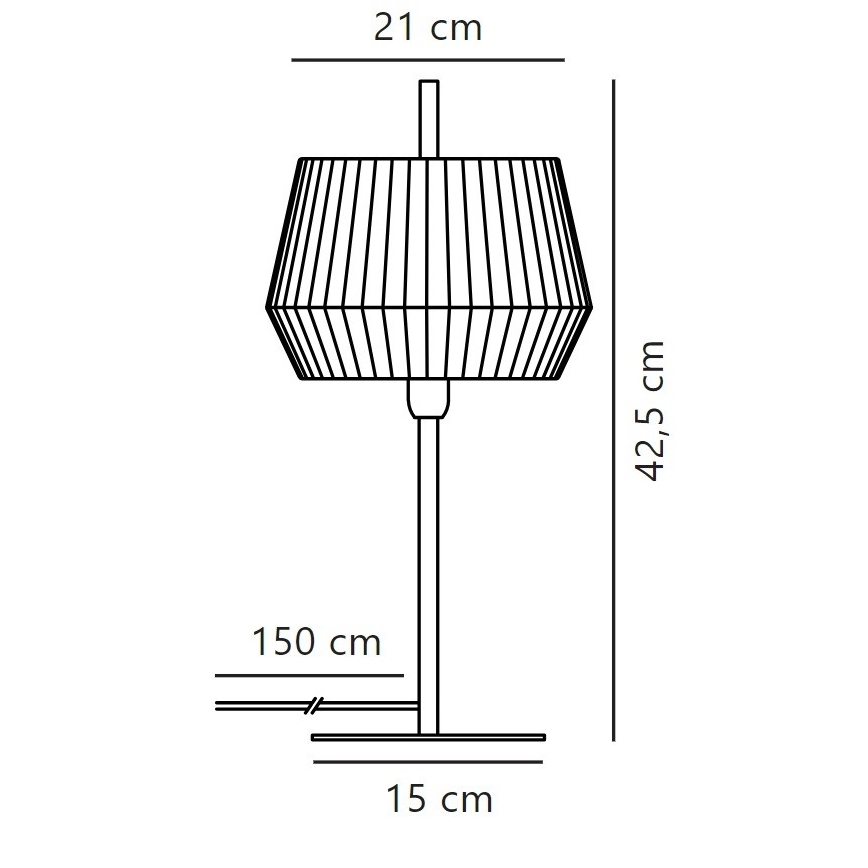Nordlux - Lampe de table DICTE 1xE14/40W/230V blanc/noir