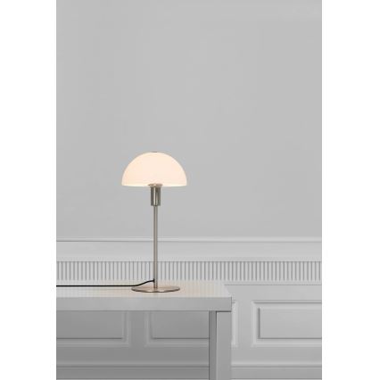 Nordlux - Lampe de table ELLEN 1xE14/40W/230V chrome mat/blanc